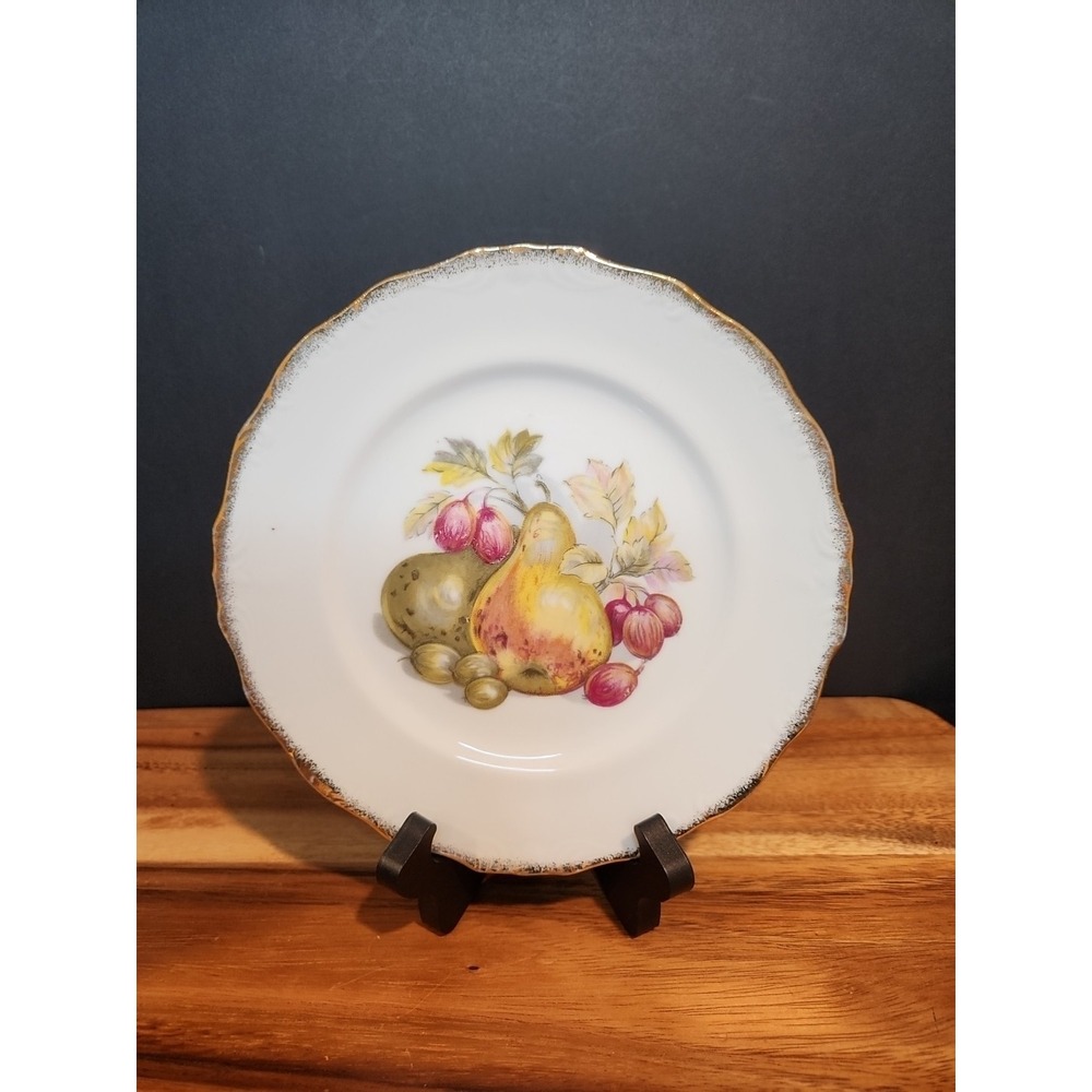 Vintage Norleans Fruit Decorative Plate Pears Grapes Platter